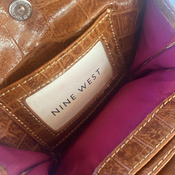 Nine West Purse NWT Cognac Can’t Stop Shopper crossbody shoulder bag - Picture 4 of 12